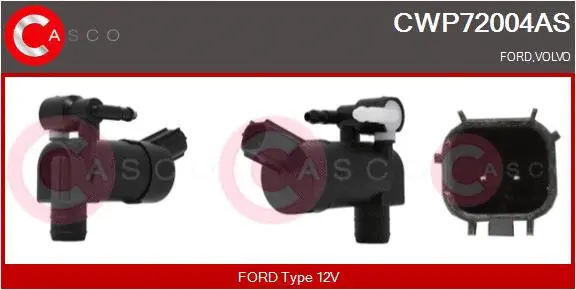 Washer Fluid Pump, window cleaning (CWP72004AS)