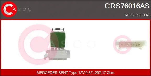 Resistor, interior blower (CRS76016AS)