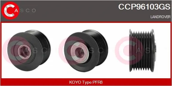 Belt Pulley, alternator (CCP96103GS)