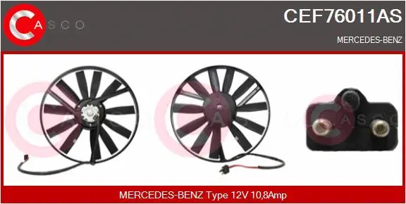 Electric Motor, radiator fan (CEF76011AS)