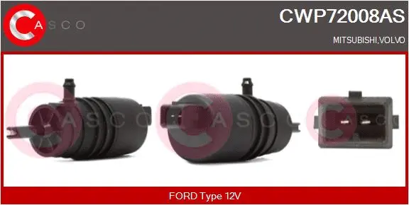 Washer Fluid Pump, window cleaning (CWP72008AS)