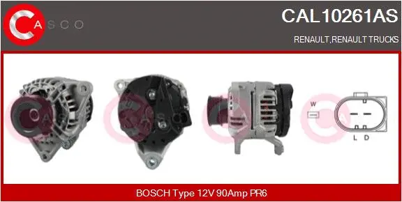 Alternator (CAL10261AS)