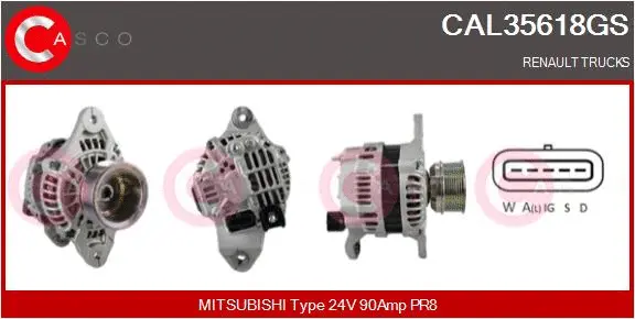 Alternator (CAL35618GS)