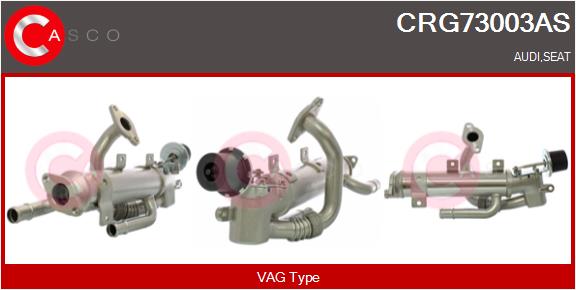 Cooler, exhaust gas recirculation (CRG73003AS)