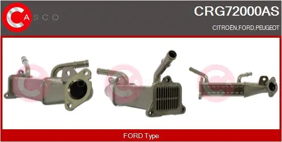 Cooler, exhaust gas recirculation (CRG72000AS)