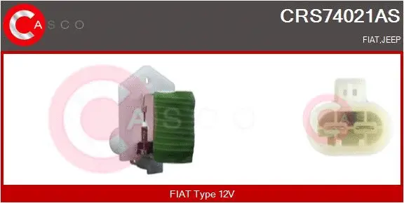 Series resistor, electric motor (radiator fan) (CRS74021AS)
