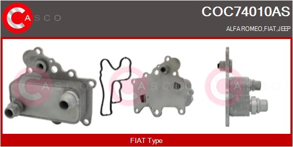 Oil Cooler, engine oil (COC74010AS)