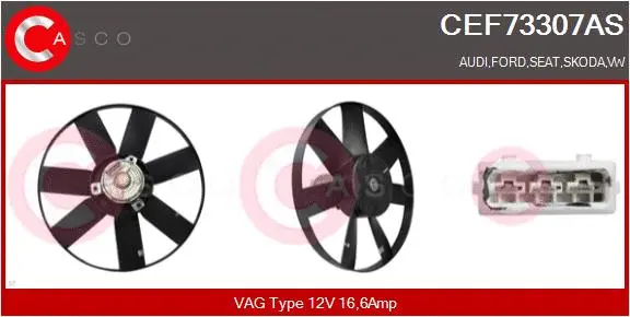 Fan, engine cooling (CEF73307AS)