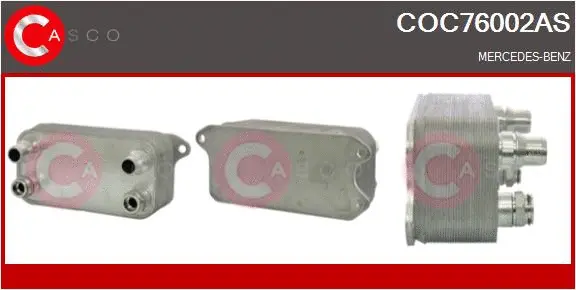 Oil Cooler, engine oil (COC76002AS)