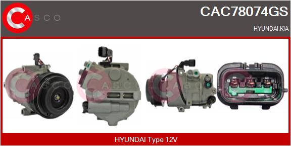 Compressor, air conditioning (CAC78074GS)