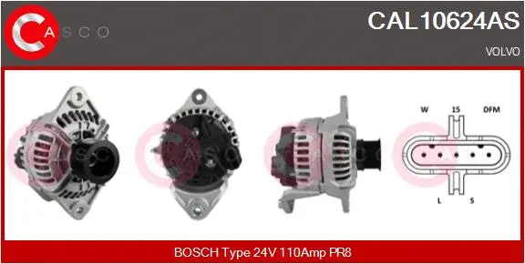 Alternator (CAL10624AS)