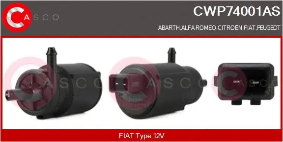 Washer Fluid Pump, window cleaning (CWP74001AS)