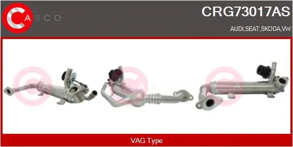 Cooler, exhaust gas recirculation (CRG73017AS)