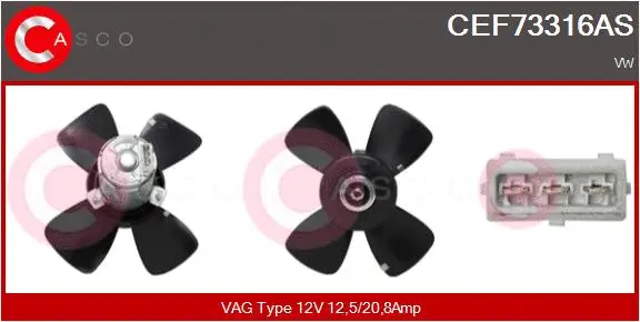 Fan, engine cooling (CEF73316AS)