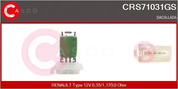 Resistor, interior blower (CRS71031GS)