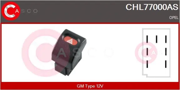 Hazard Warning Light Switch (CHL77000AS)