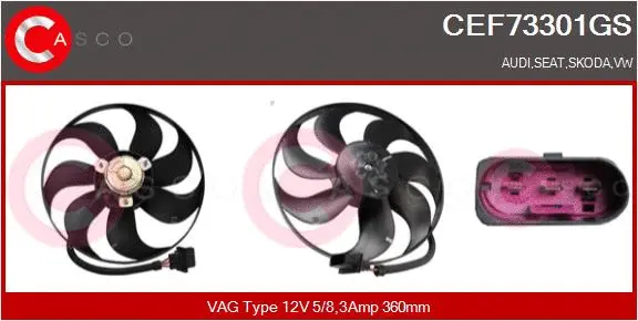 Fan, engine cooling (CEF73301GS)