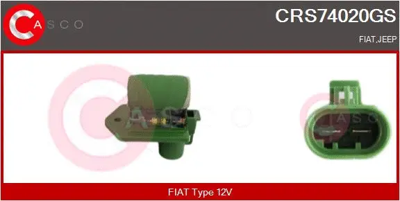 Series resistor, electric motor (radiator fan) (CRS74020GS)