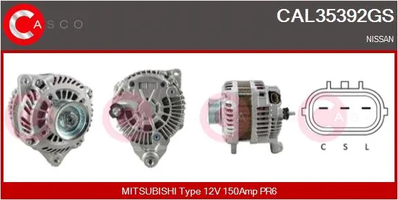 Alternator (CAL35392GS)