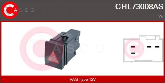 Hazard Warning Light Switch (CHL73008AS)