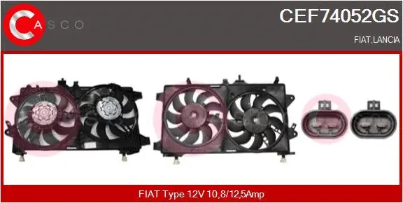 Electric Motor, radiator fan (CEF74052GS)