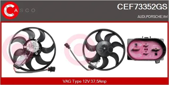 Fan, engine cooling (CEF73352GS)
