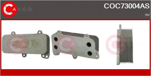 Oil Cooler, engine oil (COC73004AS)