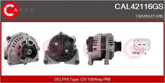 Alternator (CAL42116GS)