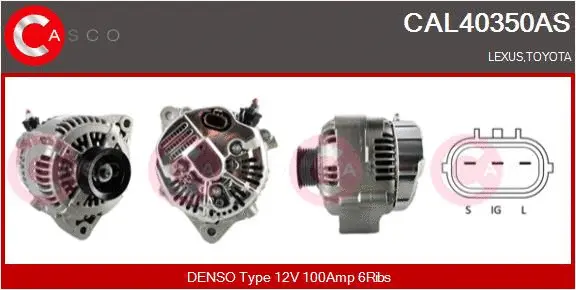 Alternator (CAL40350AS)