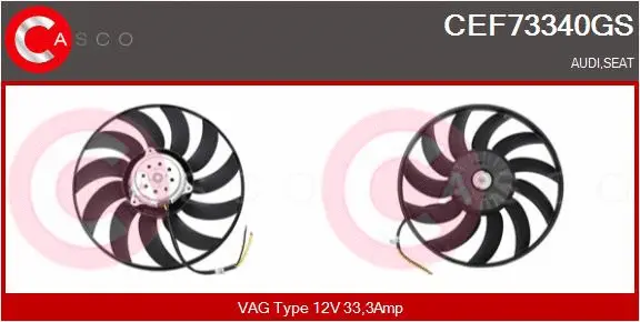 Fan, engine cooling (CEF73340GS)