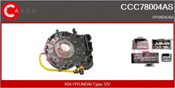 Clockspring, airbag (CCC78004AS)
