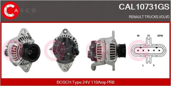 Alternator (CAL10731GS)