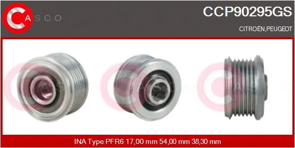 Belt Pulley, alternator (CCP90295GS)