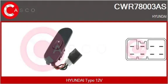 Switch, window regulator (CWR78003AS)