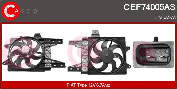 Electric Motor, radiator fan (CEF74005AS)