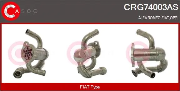 Cooler, exhaust gas recirculation (CRG74003AS)