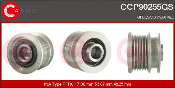 Belt Pulley, alternator (CCP90255GS)