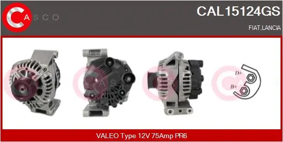 Alternator (CAL15124GS)