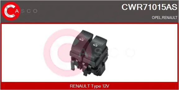 Switch, window regulator (CWR71015AS)