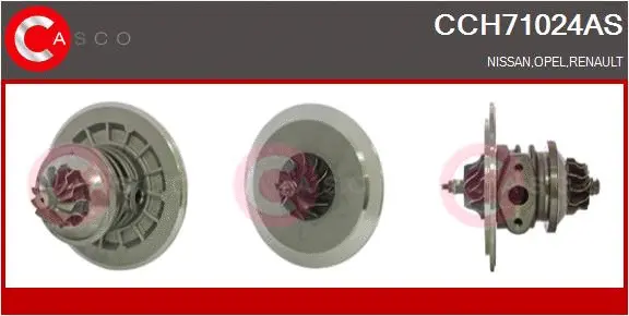 Core assembly, turbocharger (CCH71024AS)