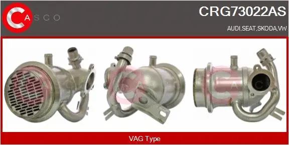 Cooler, exhaust gas recirculation (CRG73022AS)