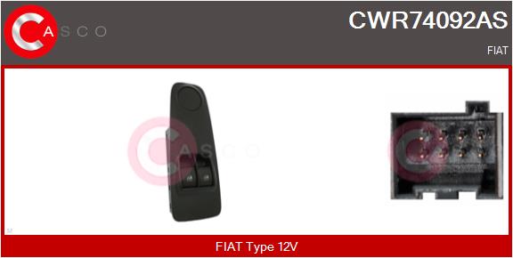 Switch, window regulator (CWR74092AS)