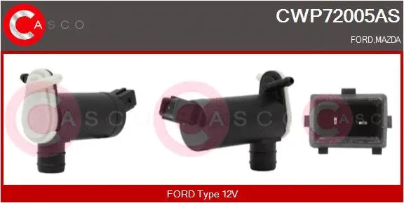 Washer Fluid Pump, window cleaning (CWP72005AS)
