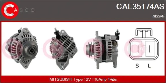 Alternator (CAL35174AS)