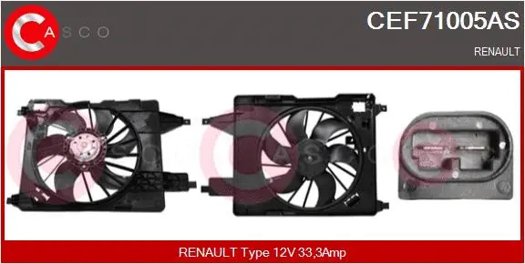 Electric Motor, radiator fan (CEF71005AS)
