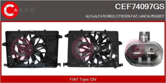 Electric Motor, radiator fan (CEF74097GS)