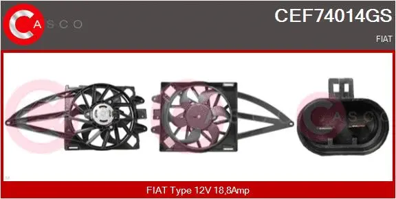 Electric Motor, radiator fan (CEF74014GS)