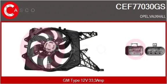 Electric Motor, radiator fan (CEF77030GS)