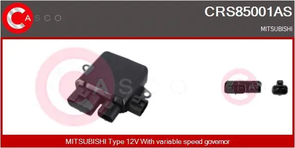 Series resistor, electric motor (radiator fan) (CRS85001AS)