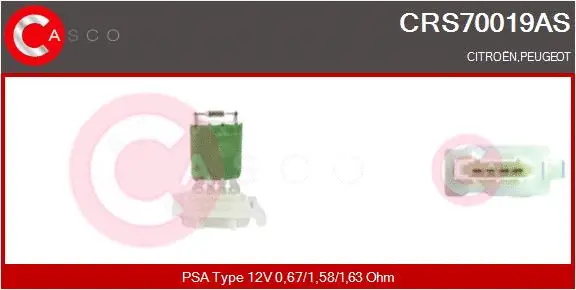 Resistor, interior blower (CRS70019AS)